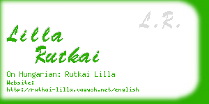 lilla rutkai business card